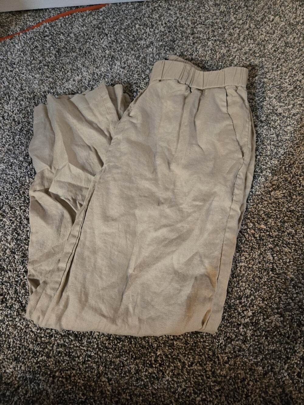 Quince 100% European Linen Pants Driftwood S